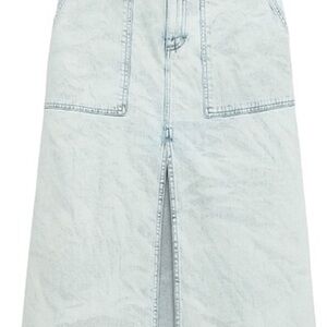 Stella McCartney Light Blue Denim Midi Skirt